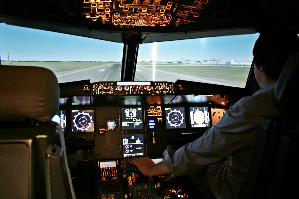 fliegen flugsimulator, A320, Airbus flugsimulator, flugsimulator bremen